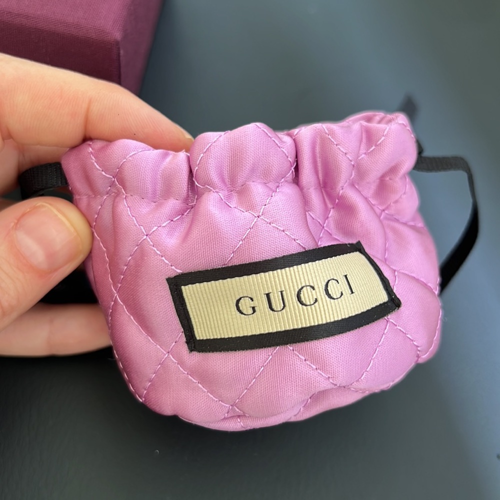 Authentic Gucci Silver-Tone Metal & Faux Pearl
Includes Box & Jewelry Pouch - Picture 7 of 7